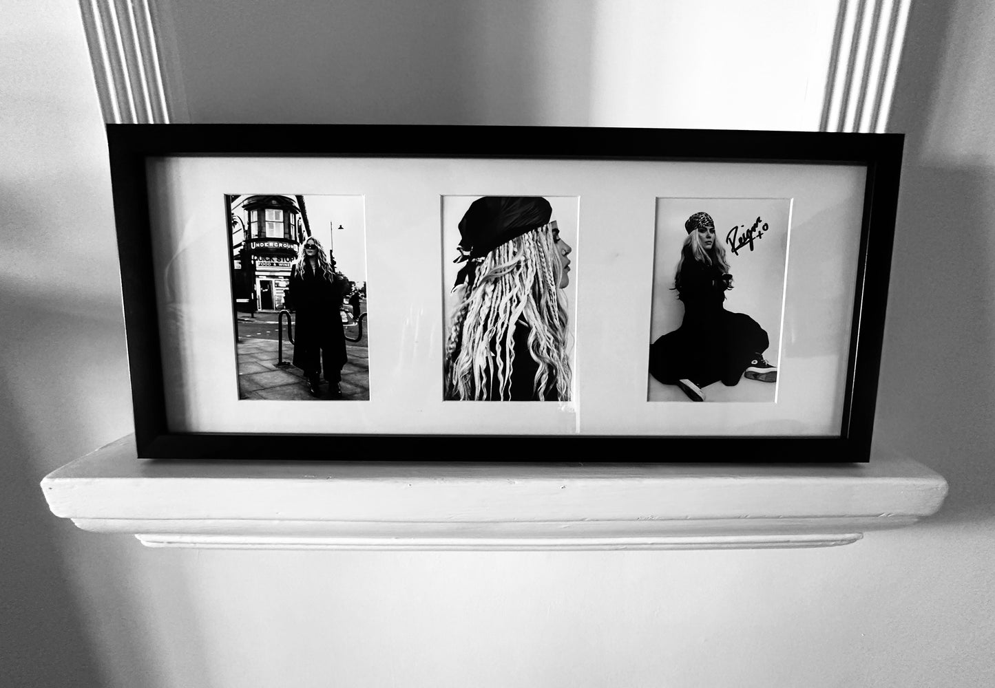 Limited Edition Framed Triple Photo Signed by Reigns
