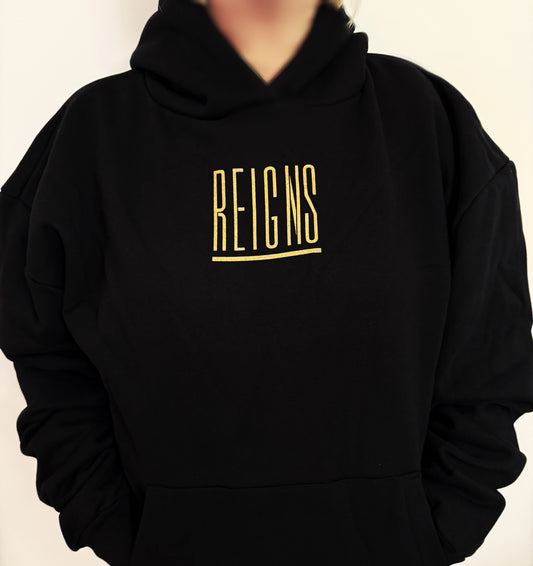 REIGNS Crown Black Hoodie