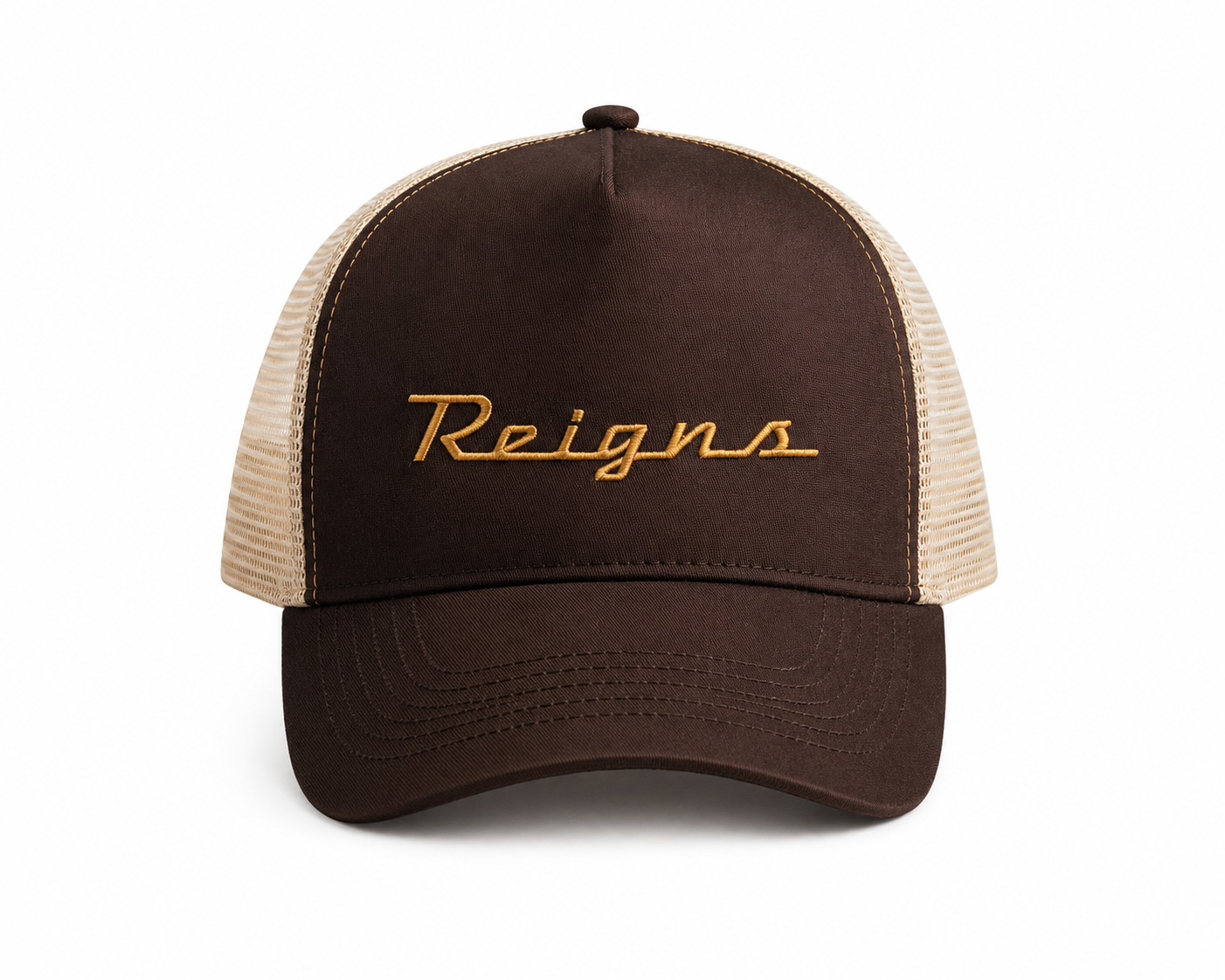 REIGNS - Brown/Cream Trucker Cap