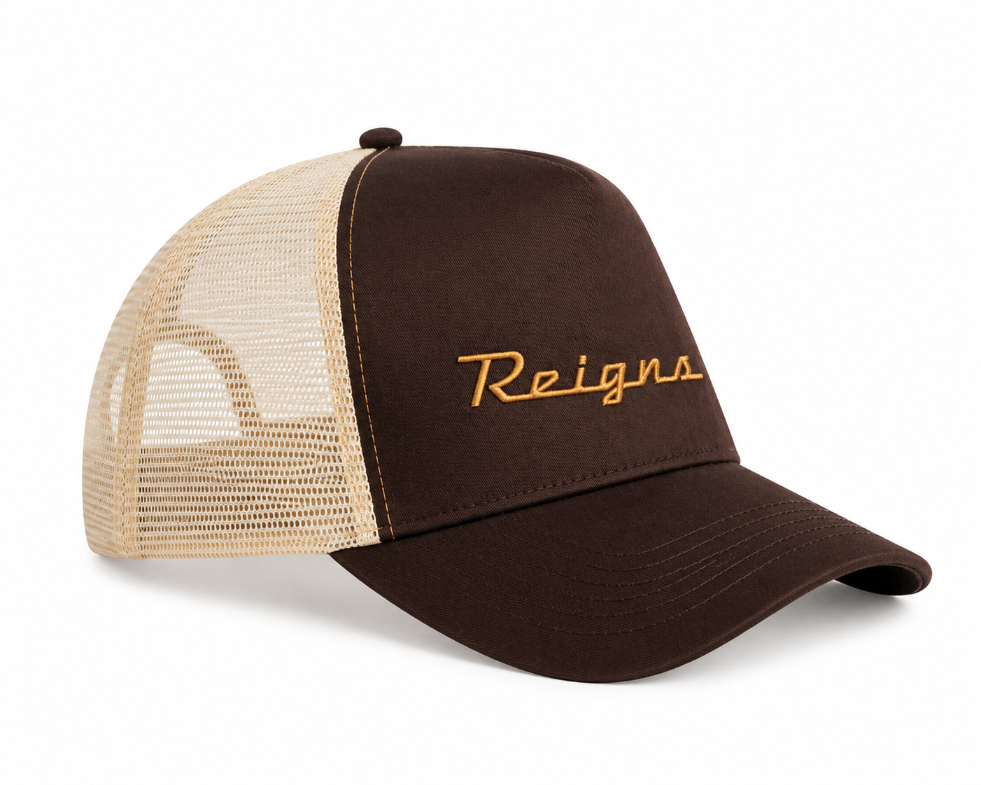 REIGNS - Brown/Cream Trucker Cap